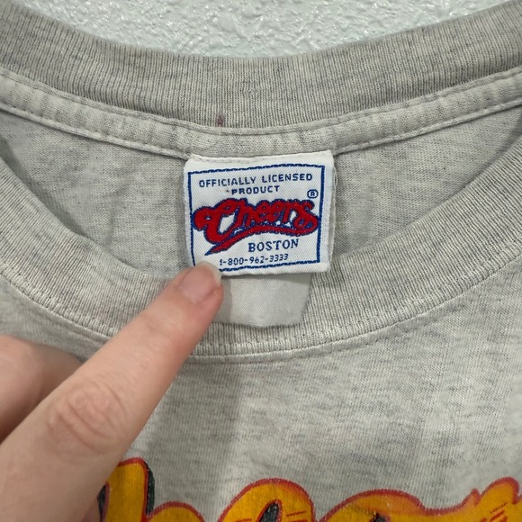 Vintage Cheers Boston T Shirt 2002 Officially Licensed Gray‎ Tee - Picture 4 of 6